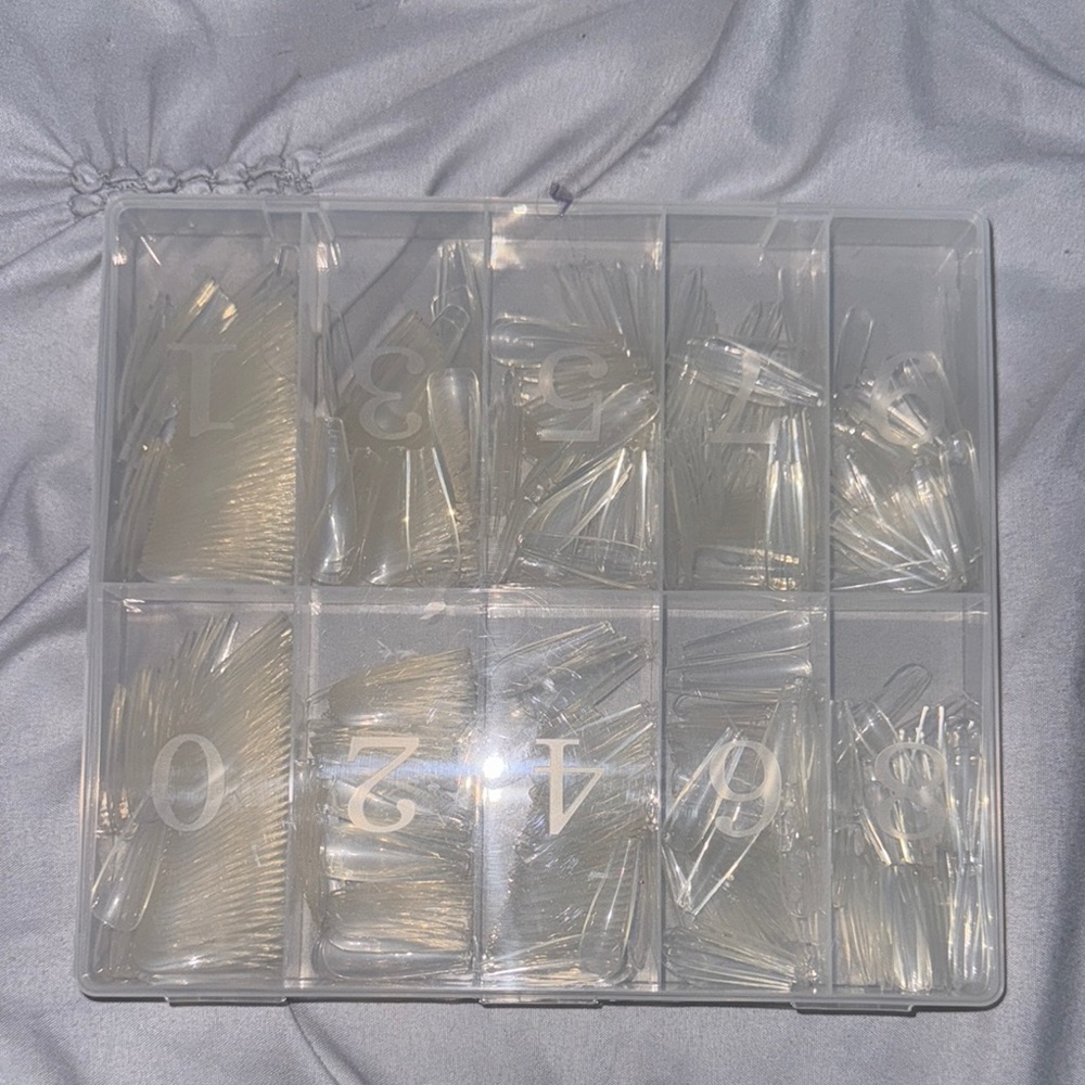 Clear Nail Tips Organizer